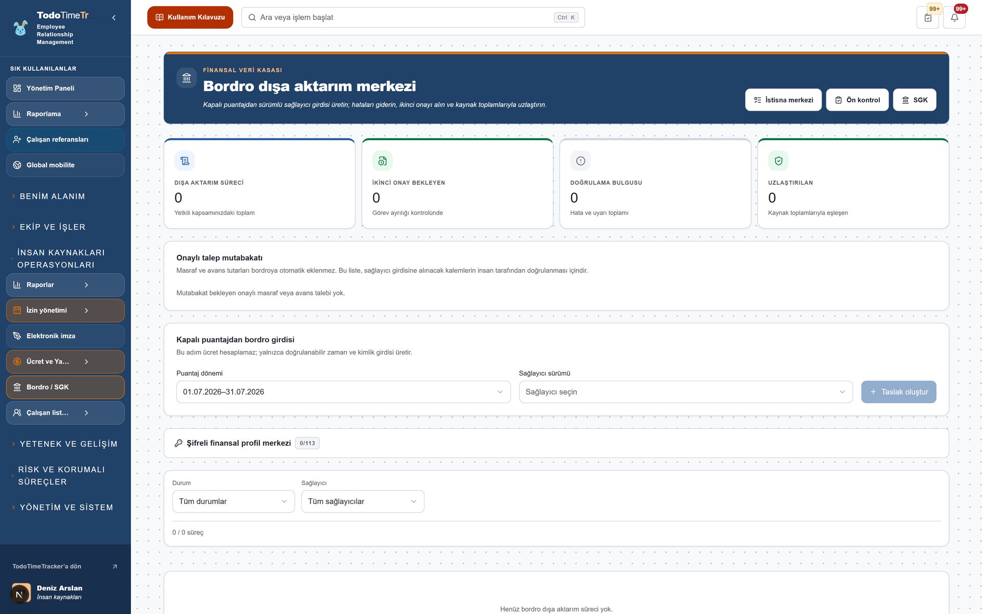 payroll ekran goruntusu